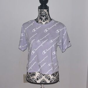 Champion boxy crop top lilac purple size XL
